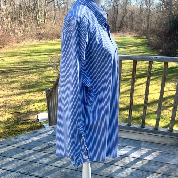 Brooks Brothers Blue & White Regent Button Down Shirt Size L - Picture 3 of 5